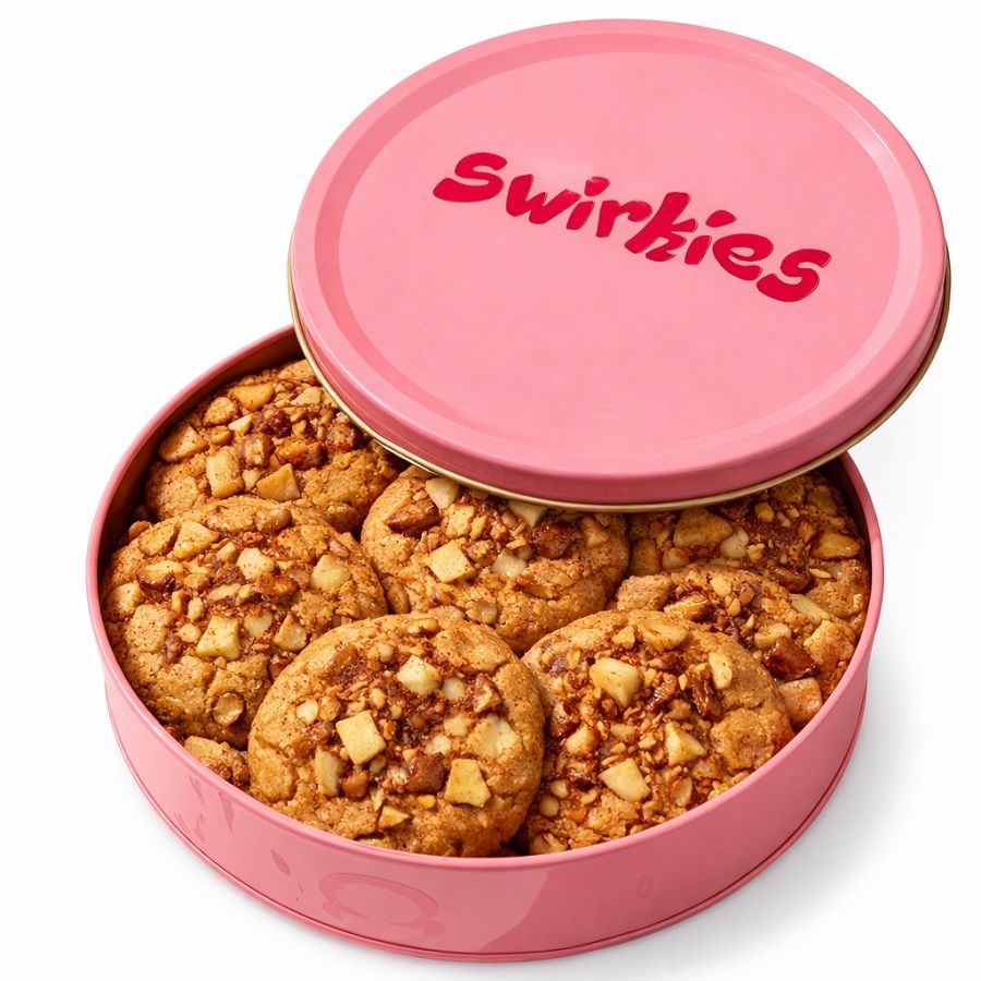 Apple Cinnamon Pecan Cookie Tin