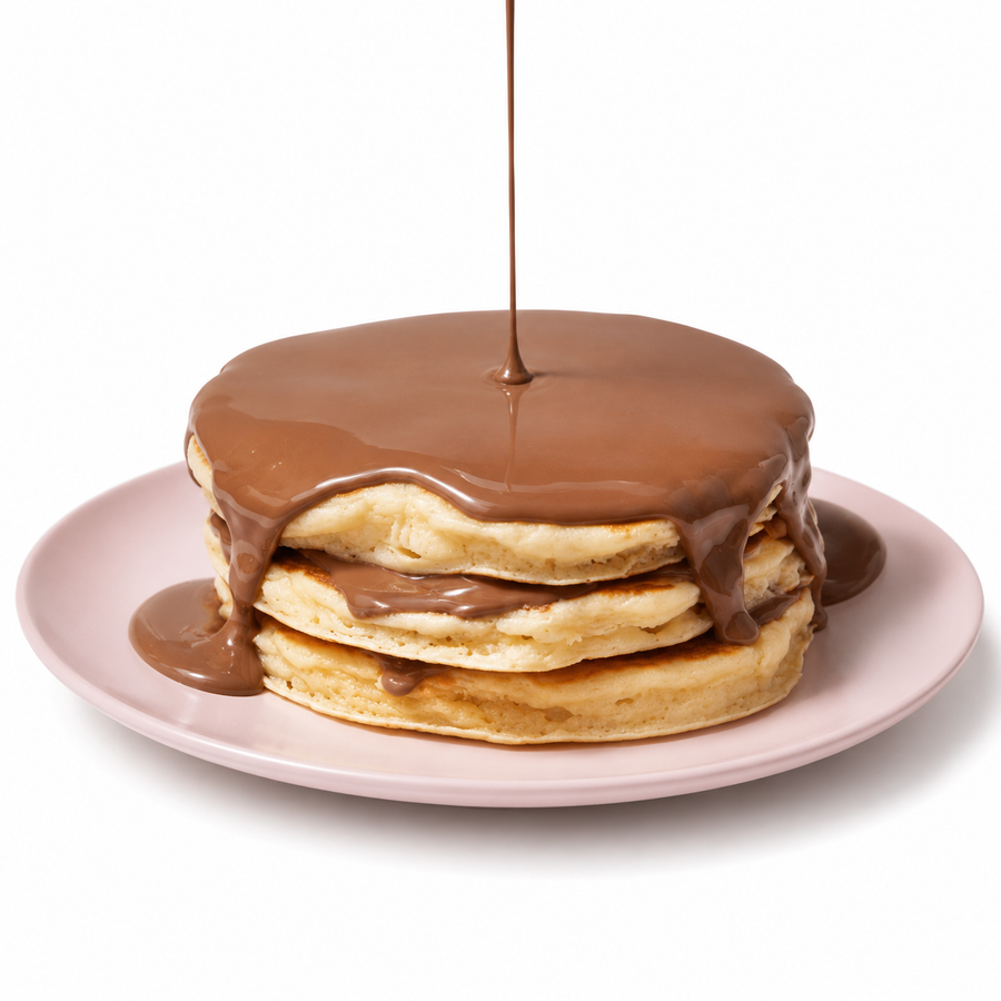Belgium Chocolate Pancake Stack